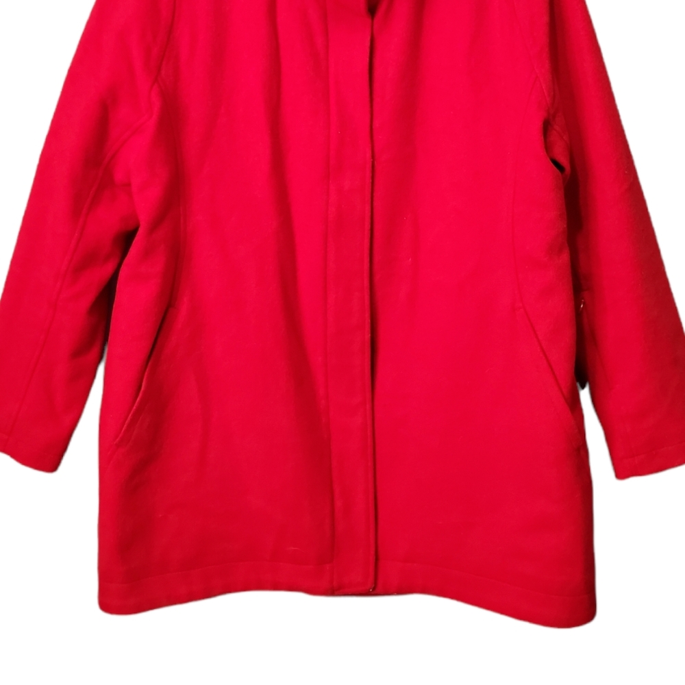 Pendleton Bright Red Wool Peacoat - image 3